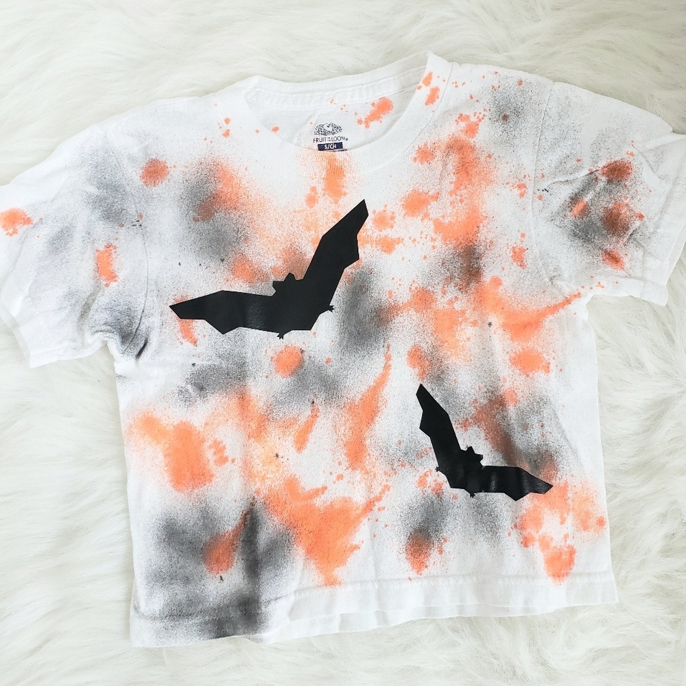 Kids Custom made bat shirt size small  Halloween